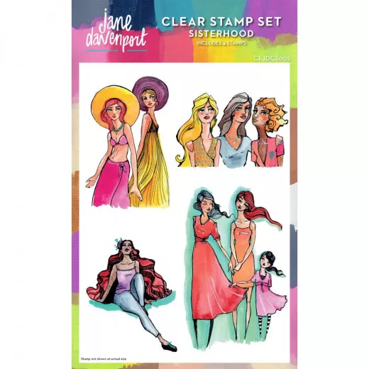 Clear Stamps Set By Jane Davenport - Sisterhood