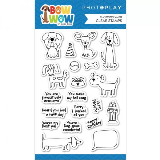 PhotoPlay Clear Stamps - Bow Wow