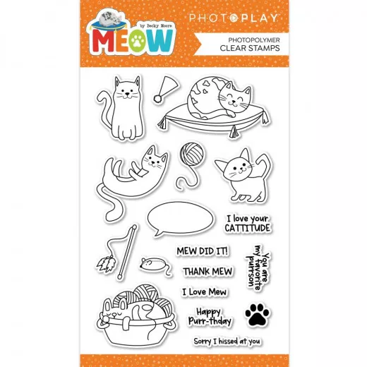 PhotoPlay Clear Stamps - Meow