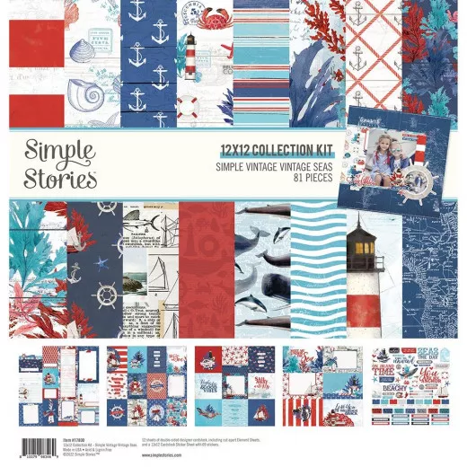 Simple Vintage Vintage Seas 12x12 Collection Kit