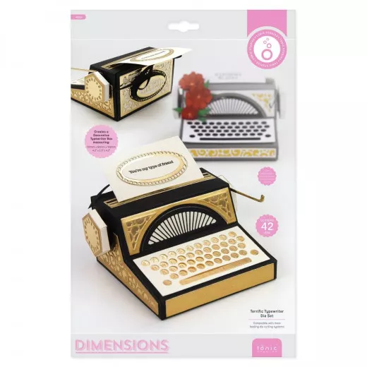 Tonic Studios Dimensions Die - Terrific Typewriter