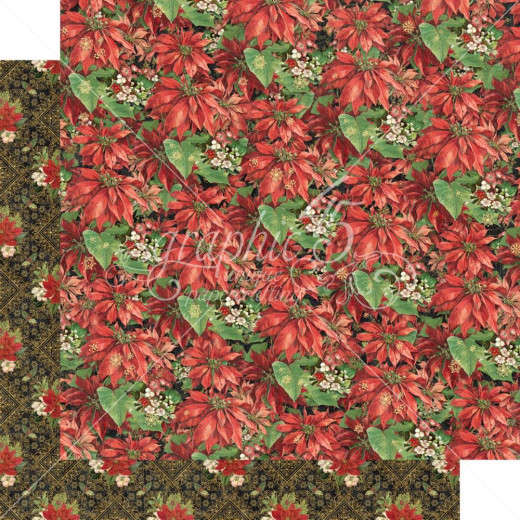 Warm Wishes Designpapier - Yuletide Floral