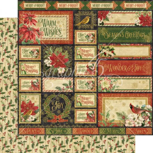 Warm Wishes Designpapier - So Very Merry