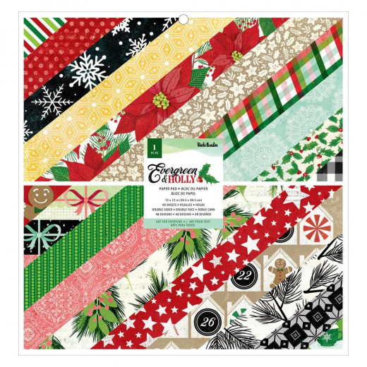 Vicki Boutin Evergreen and Holly - 12x12 Paper Pad