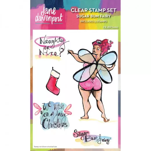 Clear Stamps Set By Jane Davenport - Sugar Bum Fairy