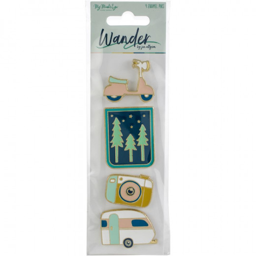 Wander Enamel Painted Pins