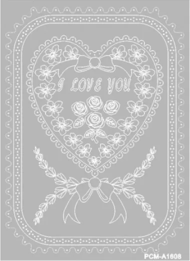 Pergamentpapier-Packung Bild &#34I love You&#34