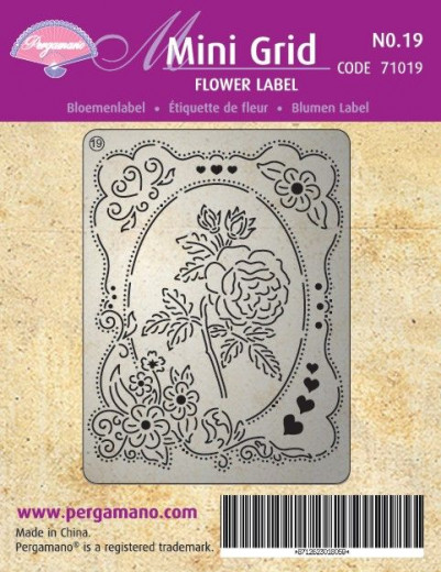 Mini Grid 19: Blumen Label