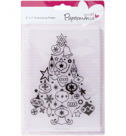 Embossing Folder - Bauble Tree