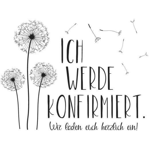 Holzstempel - Ich werde konfirmiert