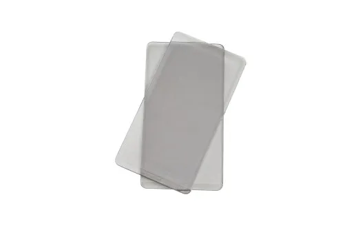 Zwei graue, durchscheinende Schneidpads für die Sizzix Sidekick Stanzmaschine
