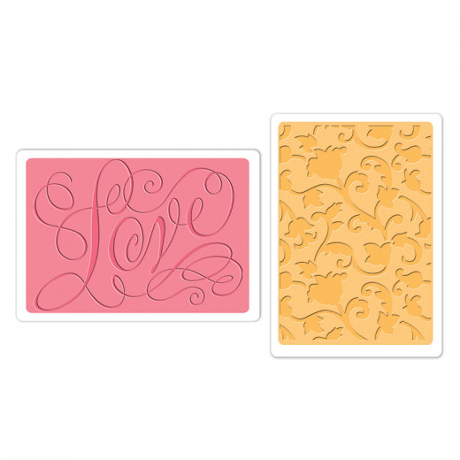 Embossing Folder - Love and Swirling Vines