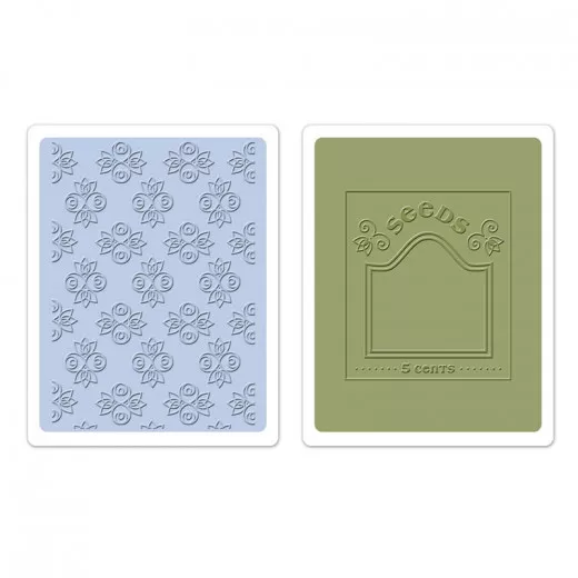 Embossing Folder - Rosebuds and Seed Packet Set