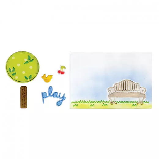 Framelits Die Set w/Embossing Folder - Playing in the Park Set