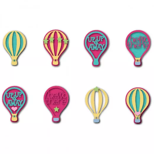 Triplits Die Set - Hot Air Balloons