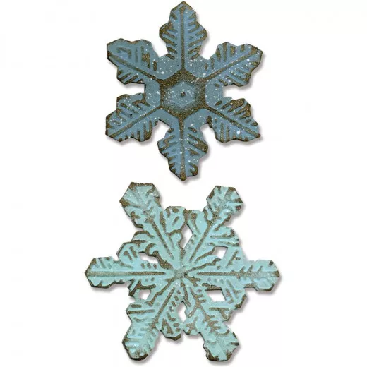 Bigz Die w/Embossing Folder - Layered Snowflakes