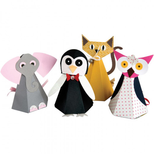 Bigz Pro Die - Cat, Elephant, Owl, Penguin Boxes