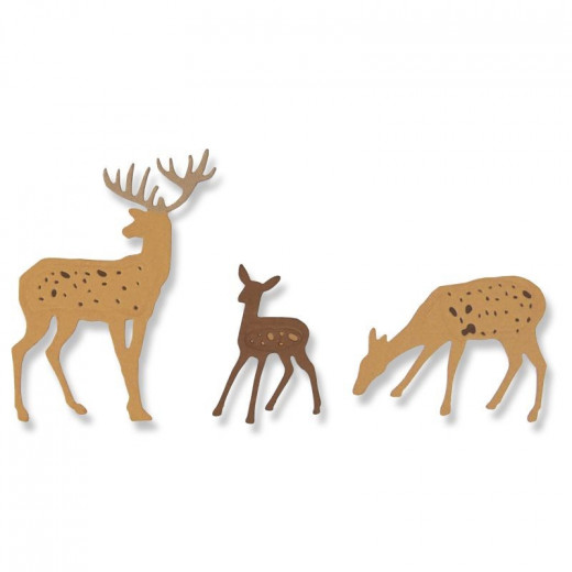 Thinlits Die Set - Woodland Deer