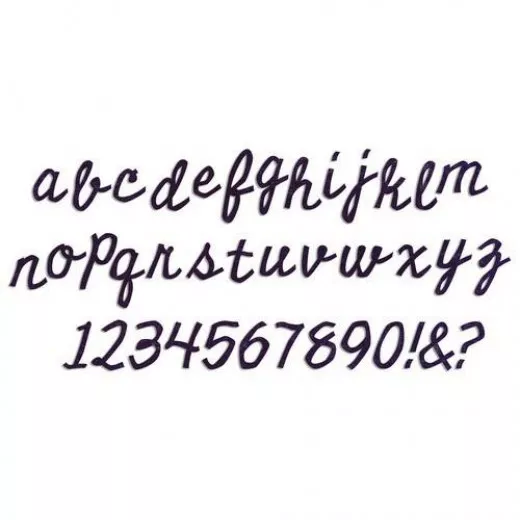 Bigz XL Alphabet Die - Cutout Script