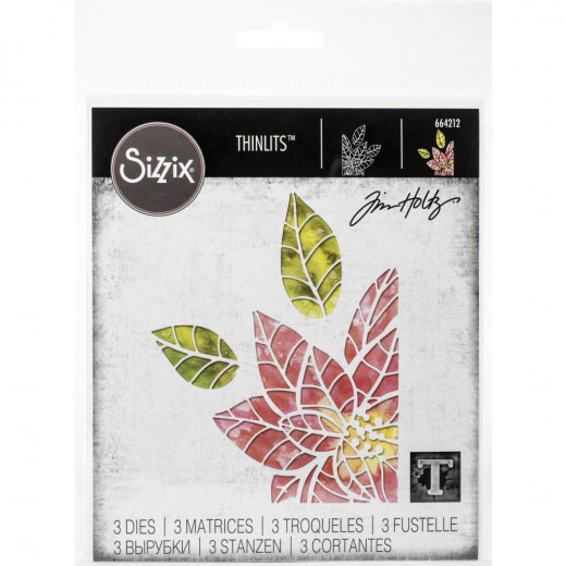 Thinlits Die Set by Tim Holtz - Poinsettia Pieces