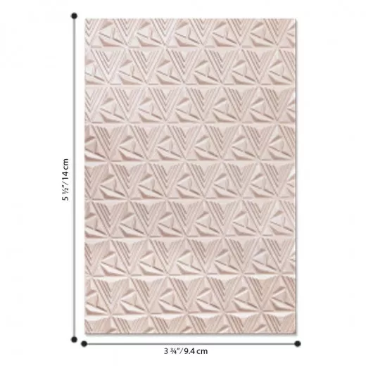 3D Embossing Folder - Geometric Lattice