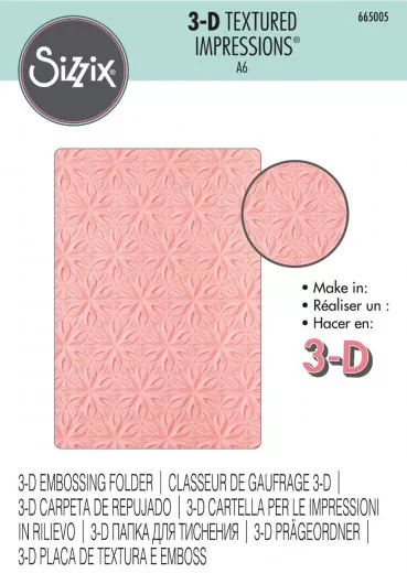 3D Embossing Folder - Geometric Flowers