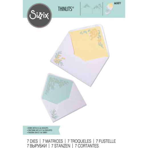 Thinlits Die Set - Foliage Envelope Liners