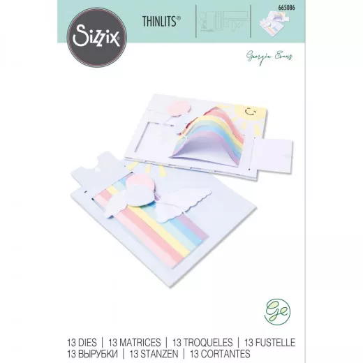 Thinlits Die Set - Rainbow Slider Card