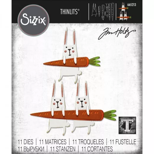 Thinlits Die Set by Tim Holtz - Carrot Bunny