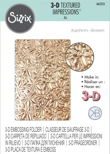 3D Embossing Folder - Holly