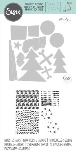 Framelits Die Set w/Stamps - Groovy Christmas