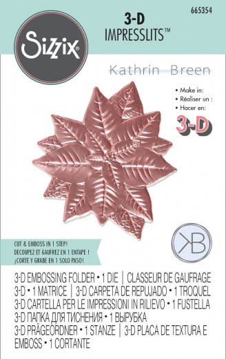 3D Embossing Folder - Poinsettia