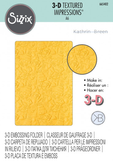 3D Embossing Folder - Celebrate