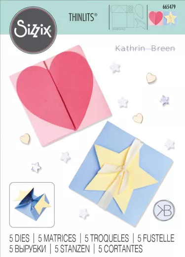 Thinlits Die Set - Box Heart and Star Card