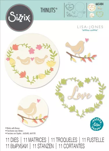 Thinlits Die Set - Mini Love Birds