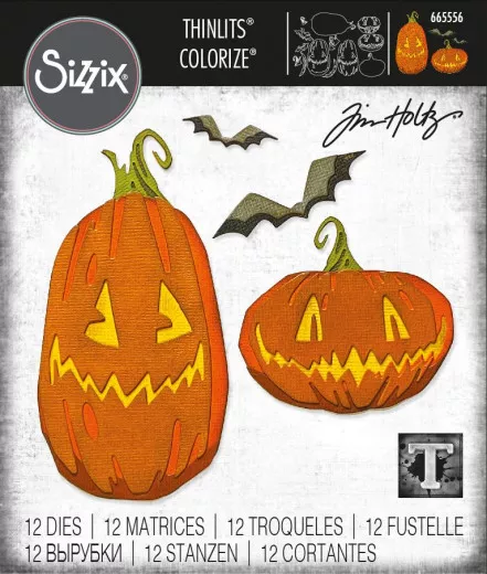 Thinlits Die Set by Tim Holtz - Pumpkin Patch, Colorize