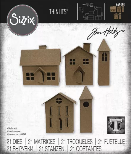 Thinlits Die Set by Tim Holtz - Paper Village No. 2