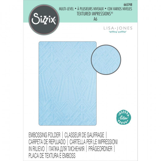 Multi-Level Embossing Folder - Geo Diamonds