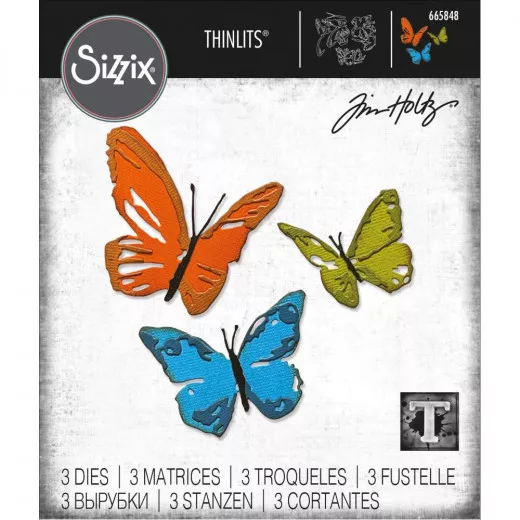 Thinlits Die Set by Tim Holtz - Brushstroke Butterflies