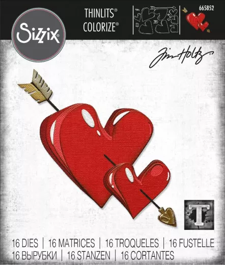 Thinlits Die Set by Tim Holtz - Lovestruck Colorize