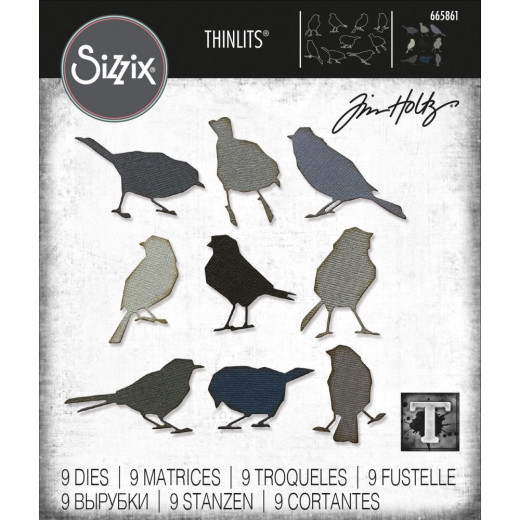 Thinlits Die Set by Tim Holtz - Silhouette Birds