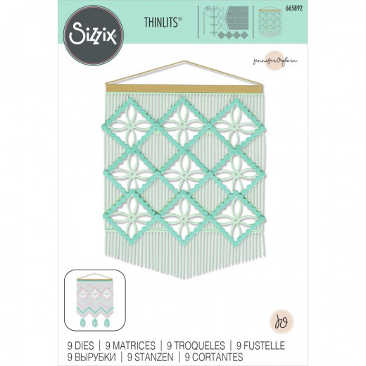 Thinlits Die Set - Macrame Card Front