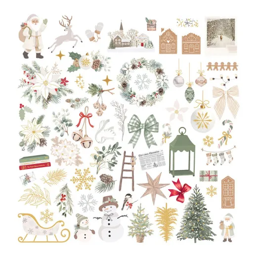 Spellbinders Sleigh Bells Ring Ephemera Set mit 128 weihnachtlichen Stanzteilen von Rosie's Studio