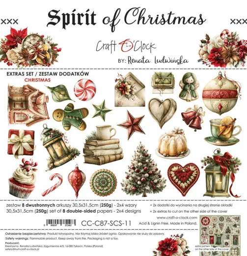 Spirit of Christmas Extras Set von Craft O'Clock mit weihnachtlichen Motiven