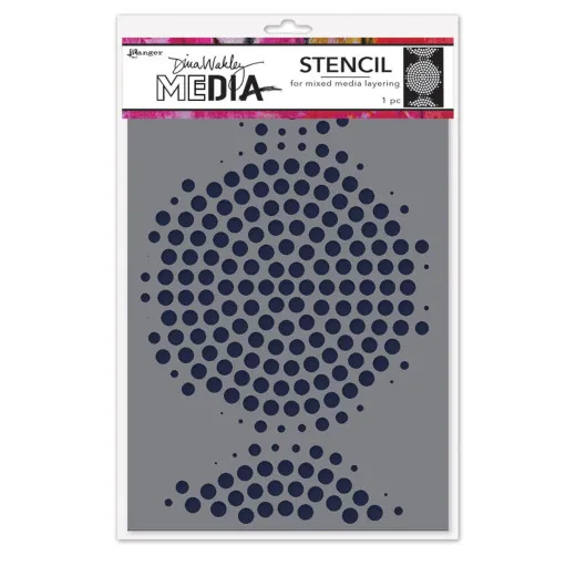 Schablone Circle of Circles in der Verpackung mit kreisförmig angeordneten Punkten