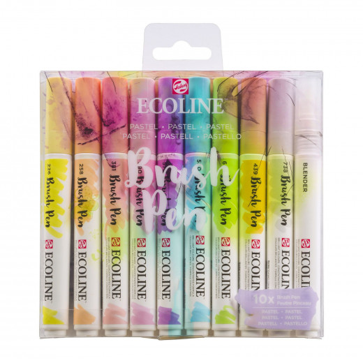 Ecoline Brushpen Set (10er) - Pastel