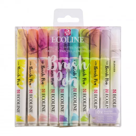 Ecoline Brushpen Set (10er) - Pastel