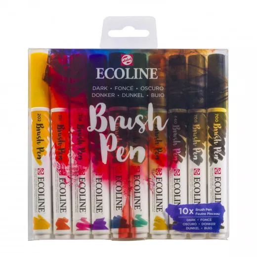 Ecoline Brushpen Set (10er) - Dark