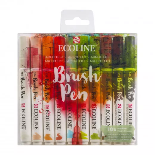 Ecoline Brushpen Set (10er) - Architect