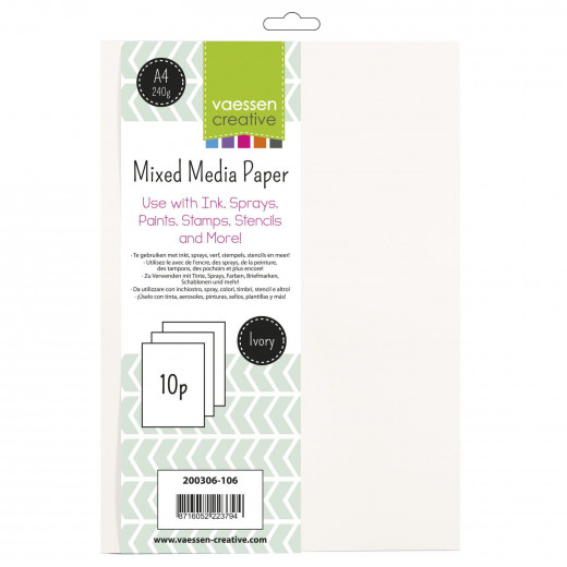 Vaessen Creative Mixed Media A4 Papier - Ivory